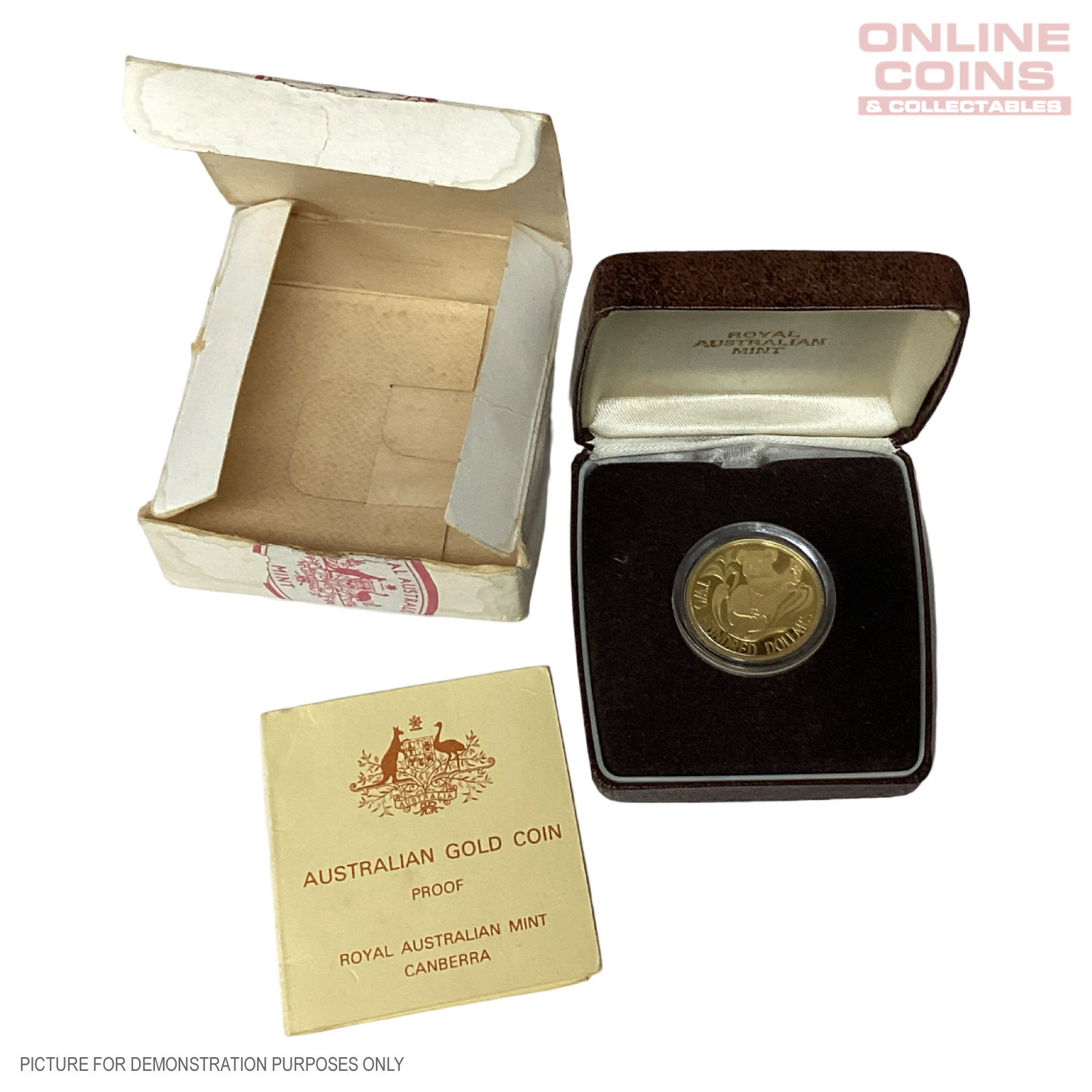 1984 Royal Australian Mint $200 Gold PROOF Coin In Presentation Box - Koala