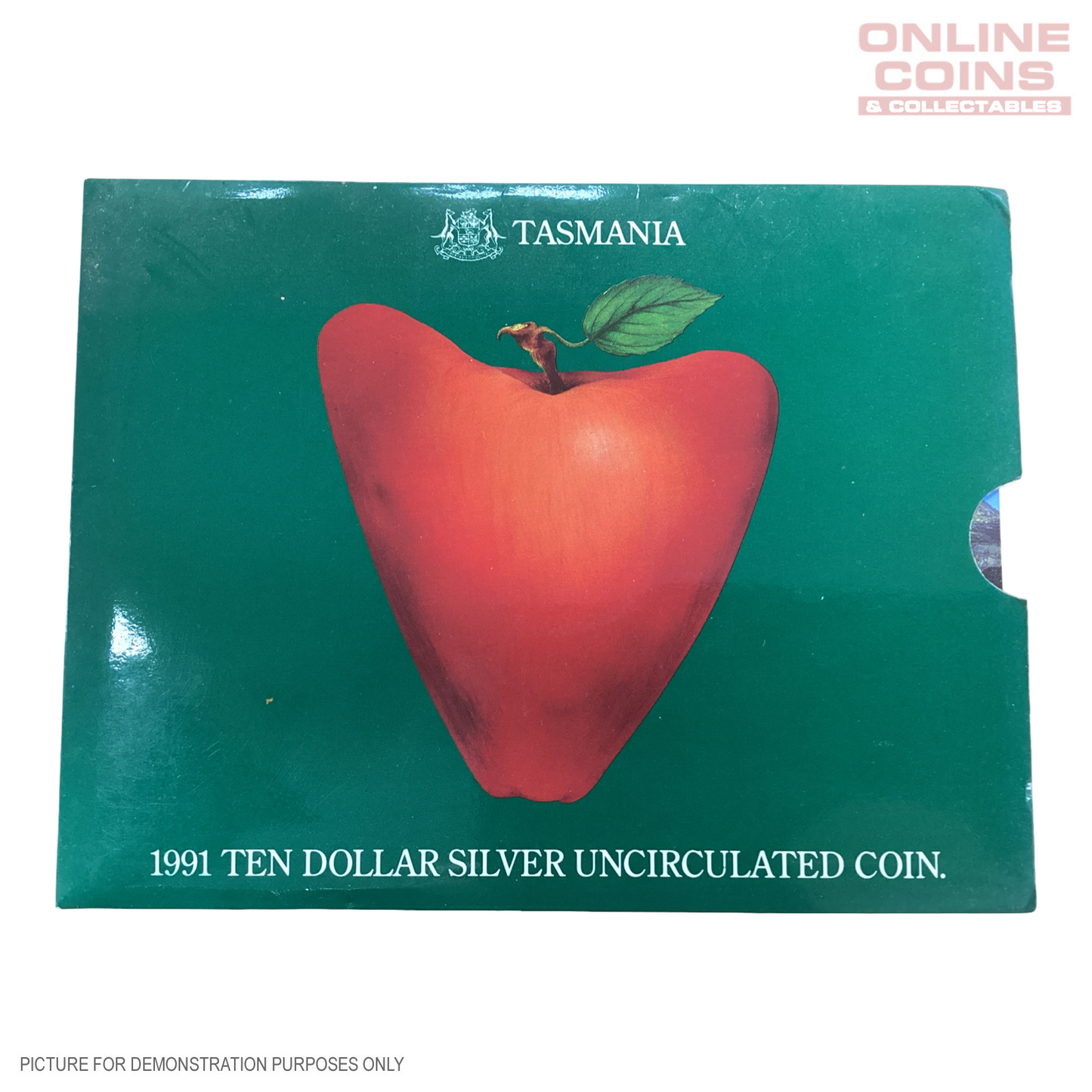 Royal Australian Mint 1991 Tasmania Uncirculated $10 Silver Coin