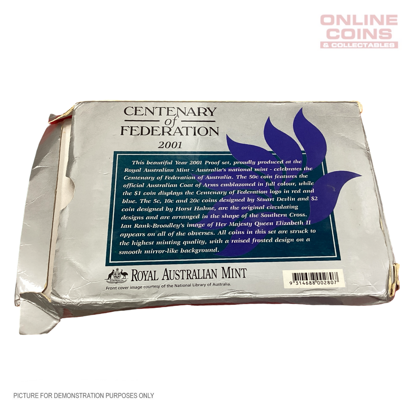 2001 RAM - Centenary of Federation - 6 Coin Proof Set - Damaged Outer Packaging