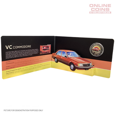 2016 - Royal Australian Mint - VC Commodore Coloured 50c Coin in Card