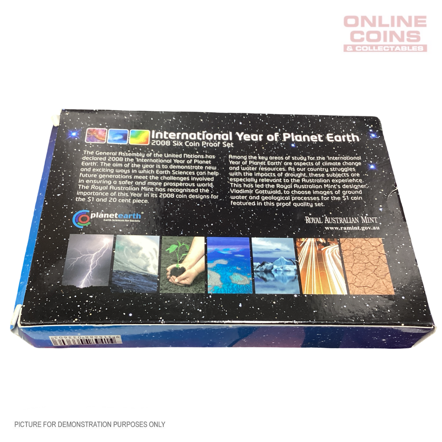 2008 - Royal Australian Mint - International Year of Planet Earth - Six Coin Proof Year Set (DAMAGED PACKAGING)