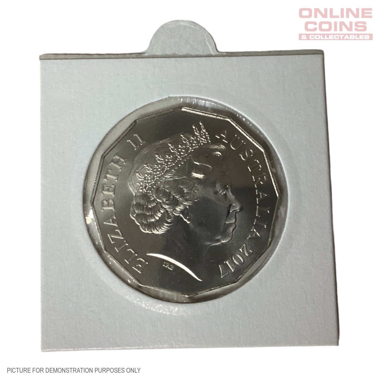 2017 Loose Ford Australian Classics Coloured 50c Coin In 2x2 From Ford Collection Tin - XC Falcon Cobra