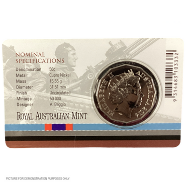 2014 UNC 50c - Australia at War - The Australian Flying Corps