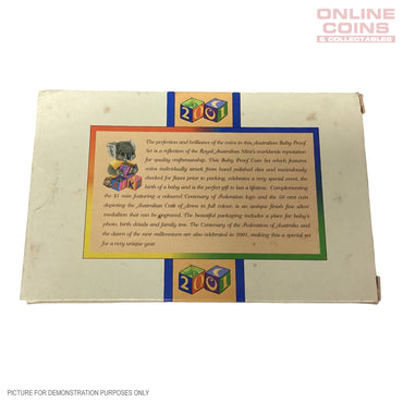 2001 Baby Proof Coin Set Koala Series - Missing Silver Medallion