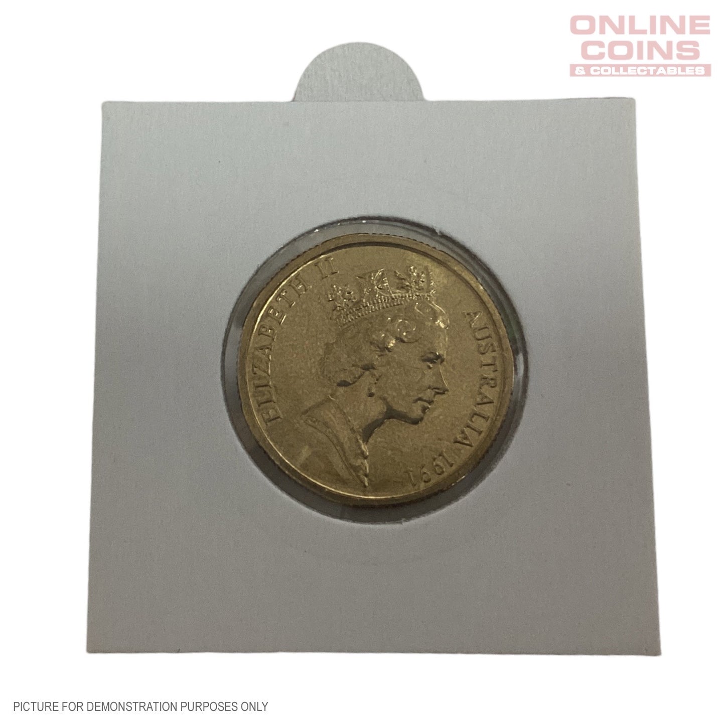 1991 Loose $1 Uncirculated Coin In 2x2