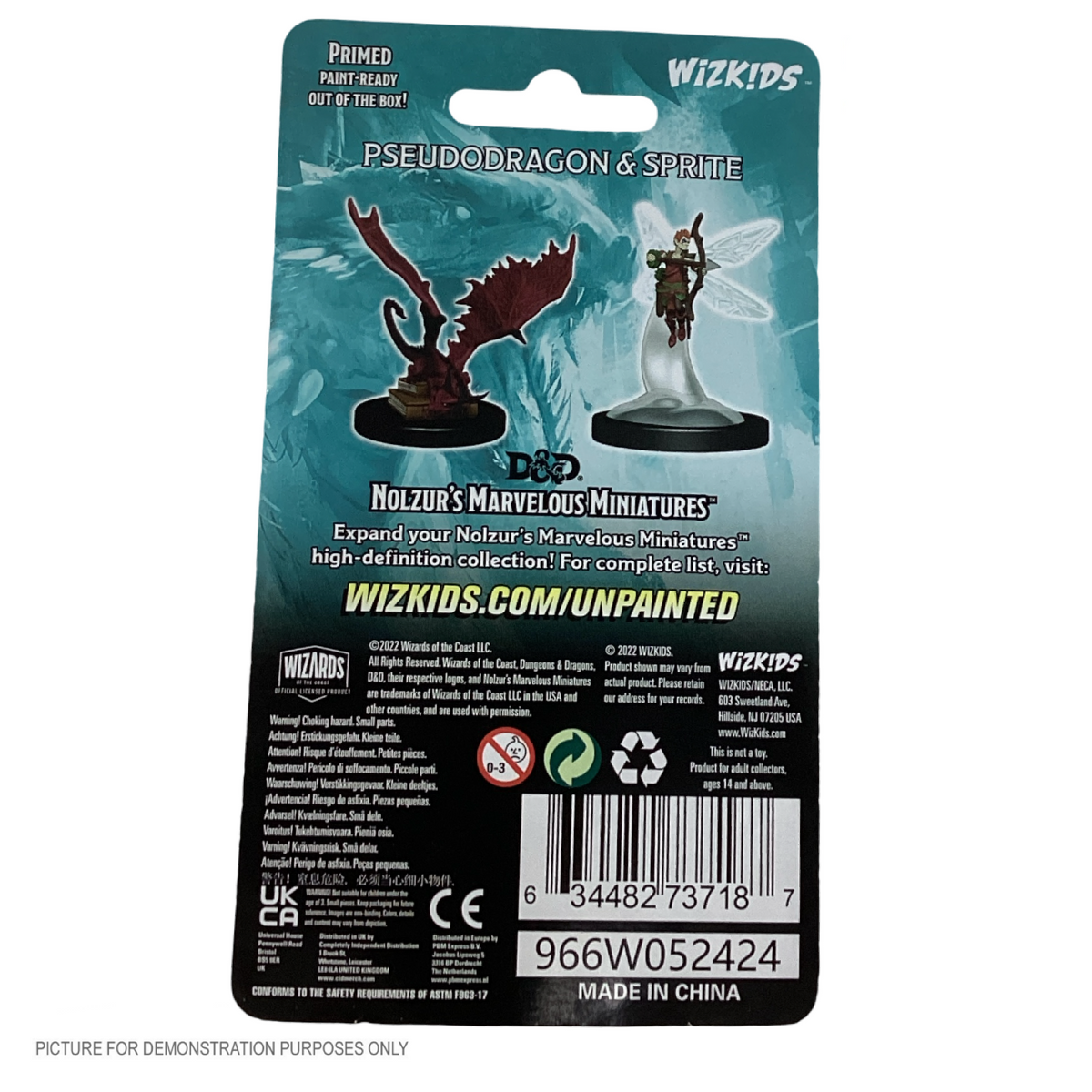 D&D Nolzurs Marvelous Unpainted Miniatures Sprite & Pseudodragon