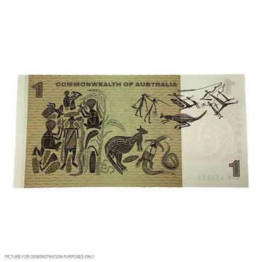 1969 AUNC $1 Phillips/Randall Paper Note (Commonwealth of Australia)