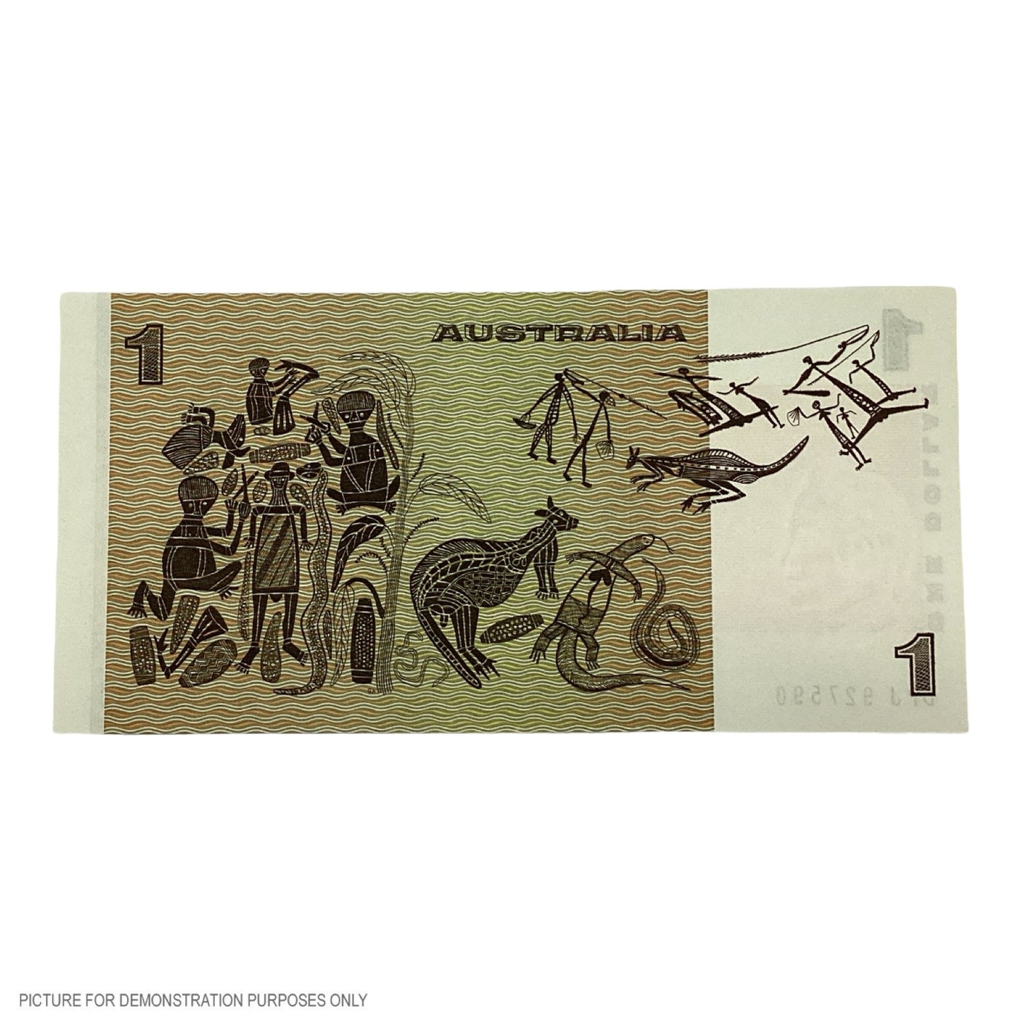1982 UNC $1 Johnston/Stone Paper Note (Australia)
