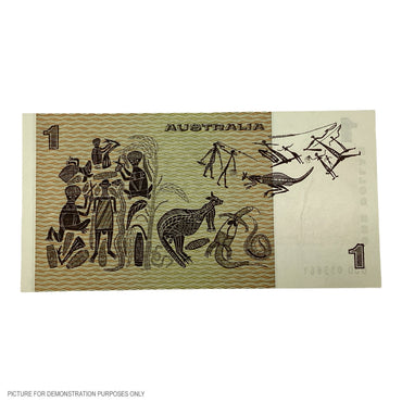 1982 UNC $1 Johnston/Stone Paper Note (Australia)