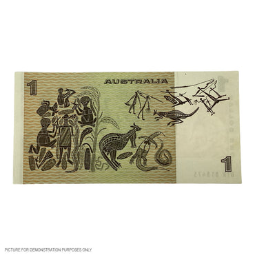 1974 AUNC $1 Phillips/Wheeler Paper Note (Australia)