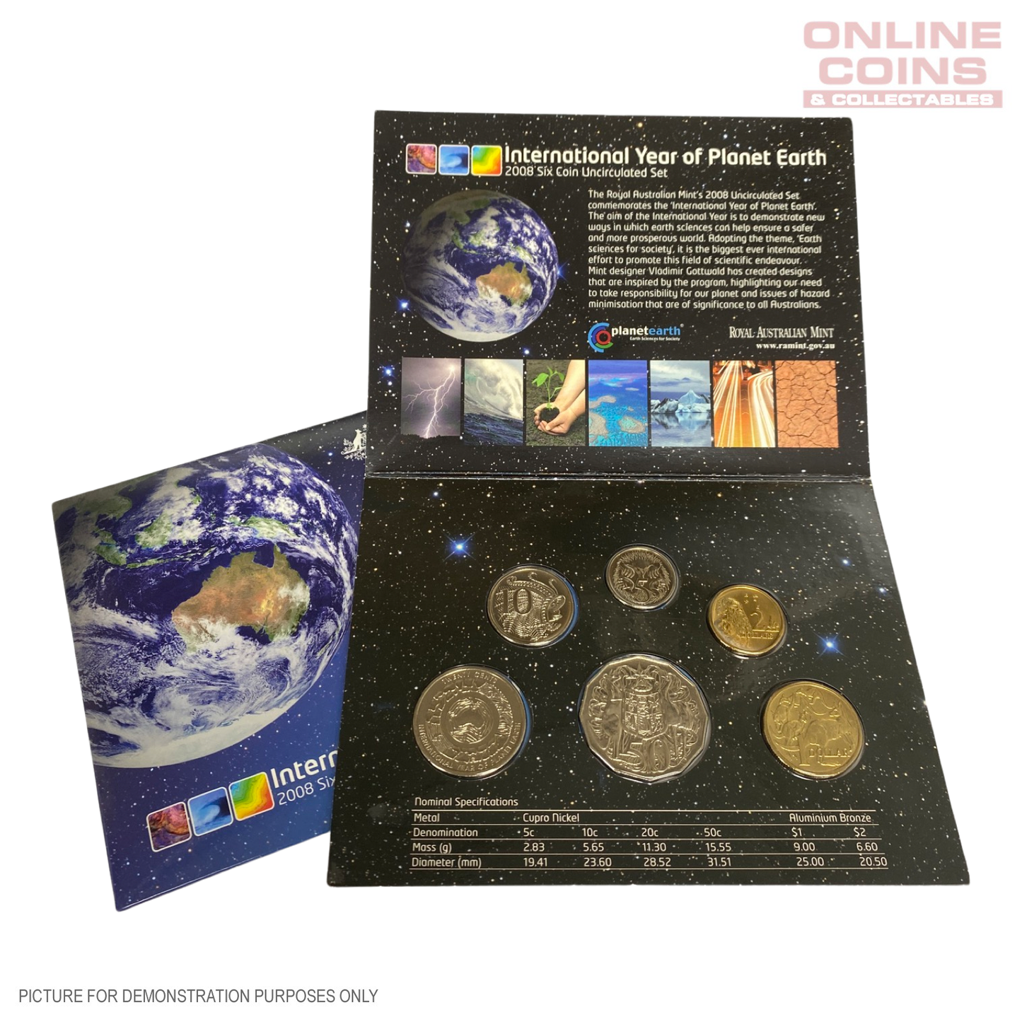 2008 Uncirculated Coin Year Set - International Year of Planet Earth