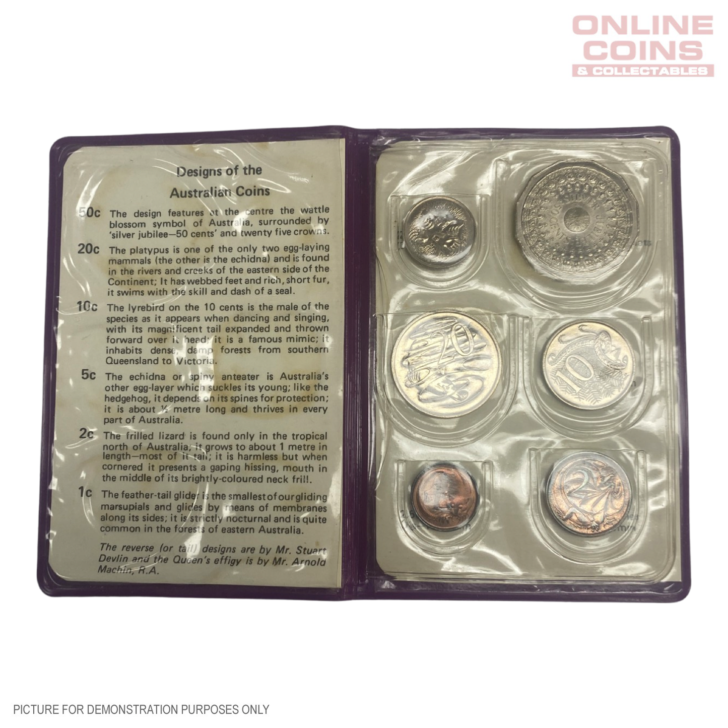 1977 Six Coin Uncirculated Year Set - Silver Jubilee