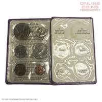 1977 Uncirculated Coin Year Set in Royal Purple Folder - Silver Jubilee