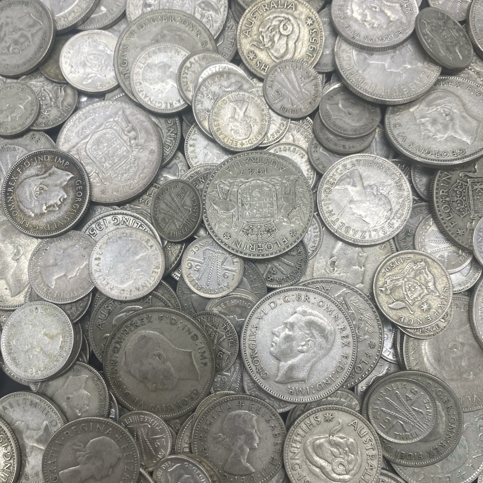 BULK PRE DECIMAL SILVER - 500g Australian 50% Silver Coins