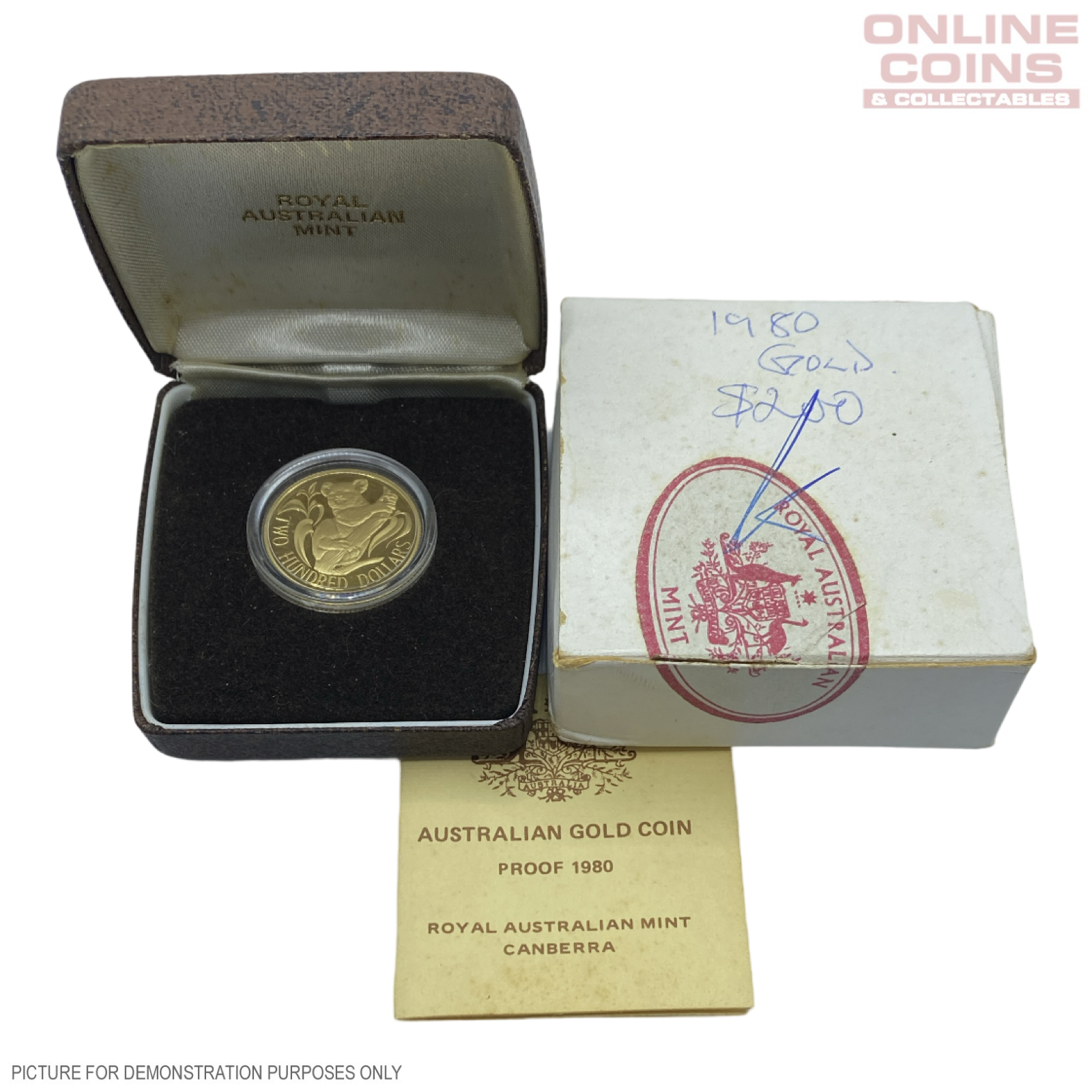 1980 Australian $200 Gold Coin - Proof Koala