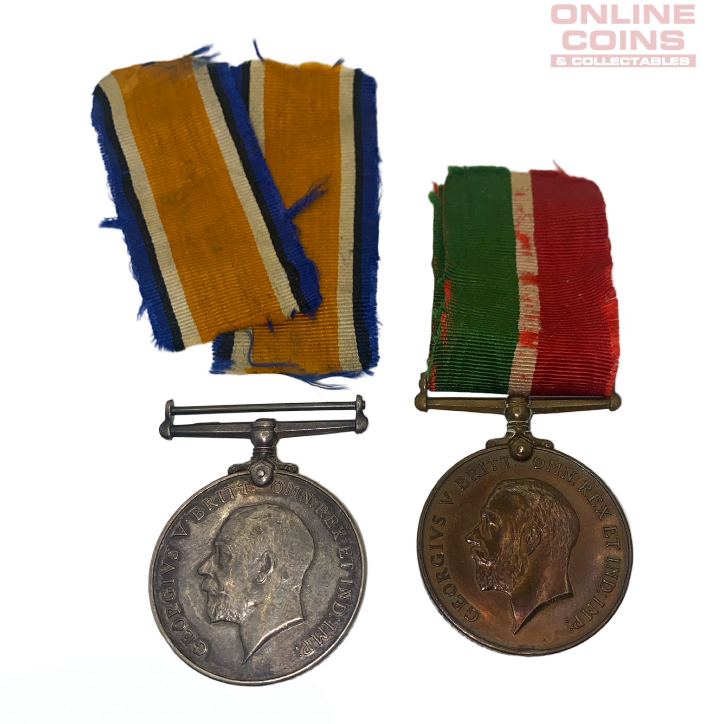 British War Medal & Mercantile Marine War Medal Pair - F.H. Walbourn 751
