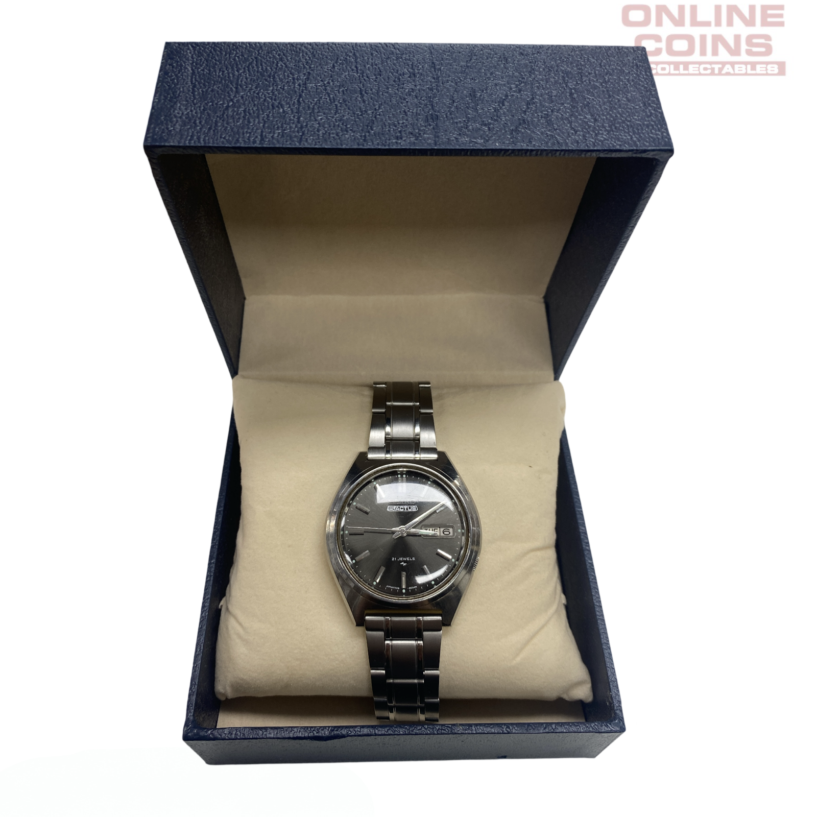 Vintage Seiko Actus English Japanese Day-Date 7019-8010 Automatic Watch