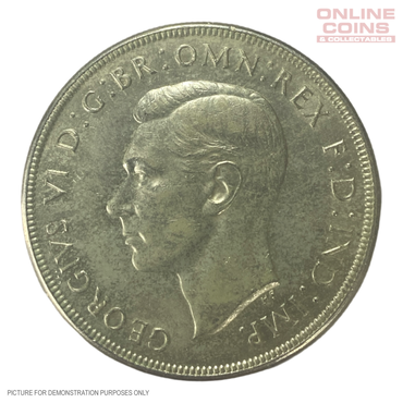 1937-1938 Australian Crown Pair EF - Presented in Volterra Timber Case