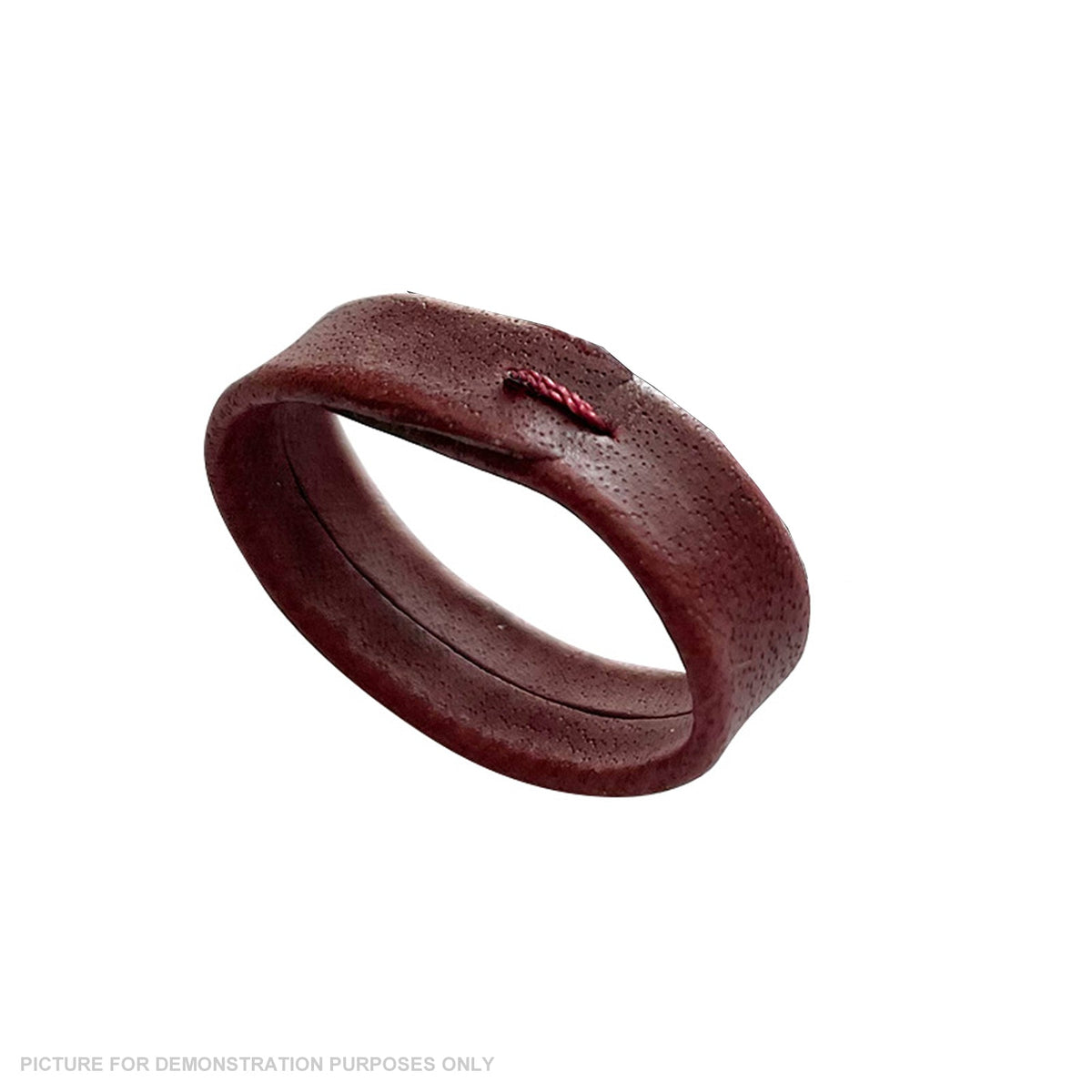 Dark Brown Leather Strap Keeper - 10mm
