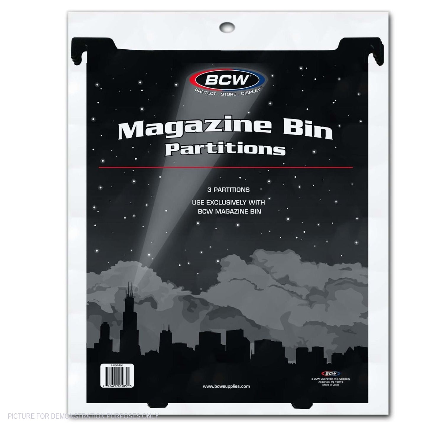 BCW Magazine & Document Bin Partition - BLACK - PRE ORDER