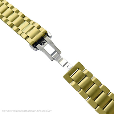 Universal 18mm Stainless Steel Watch Bracelet - Gold
