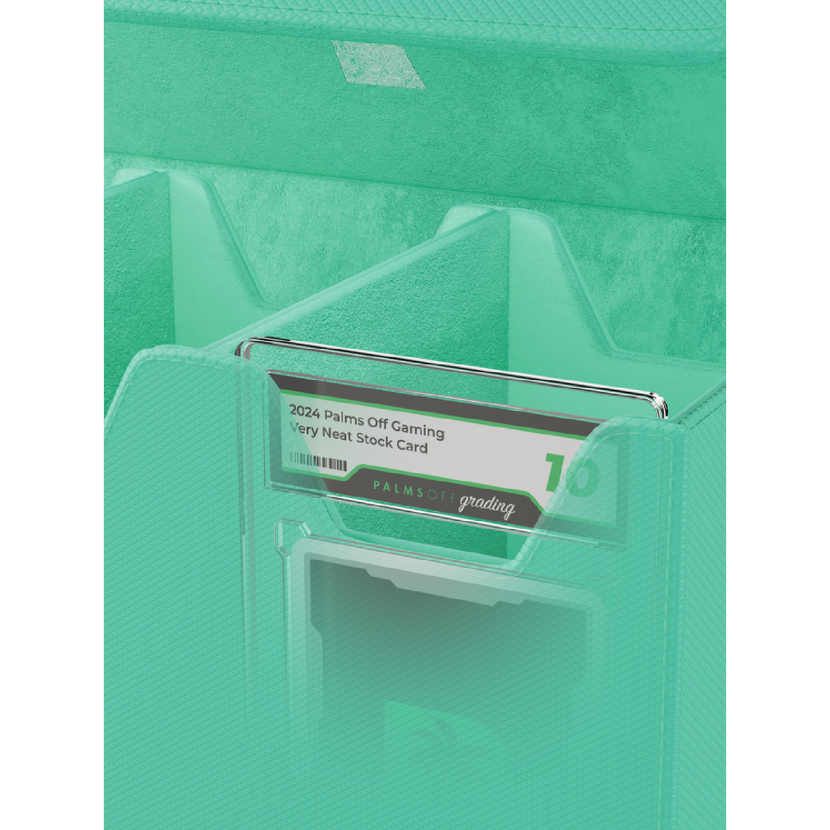 Palms Off Gaming - Collector's Series Graded Card Storage Case - Large - TURQUOISE