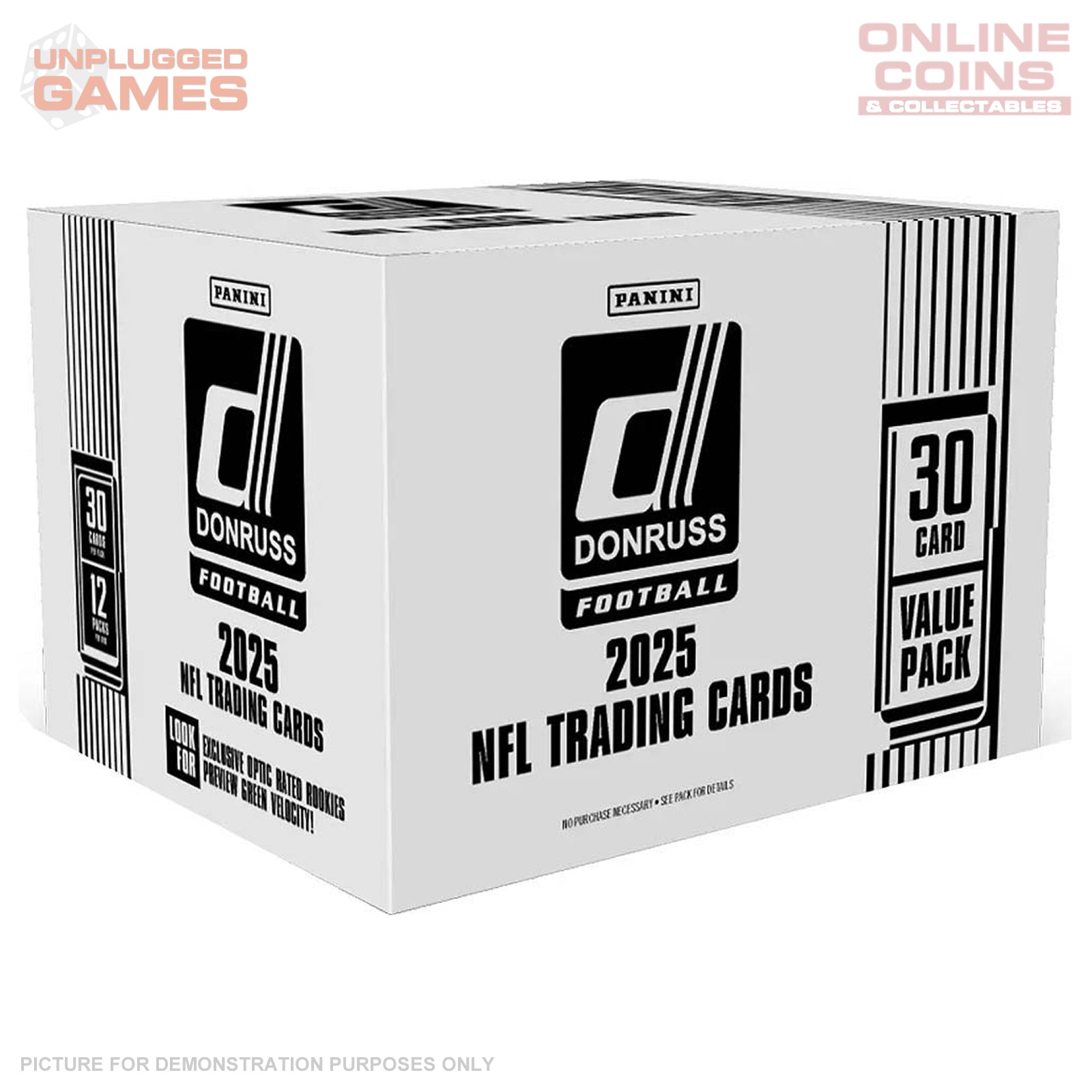 Panini 2025 PANINI DONRUSS Football Fat Pack - SEALED BOX (12 Packs)