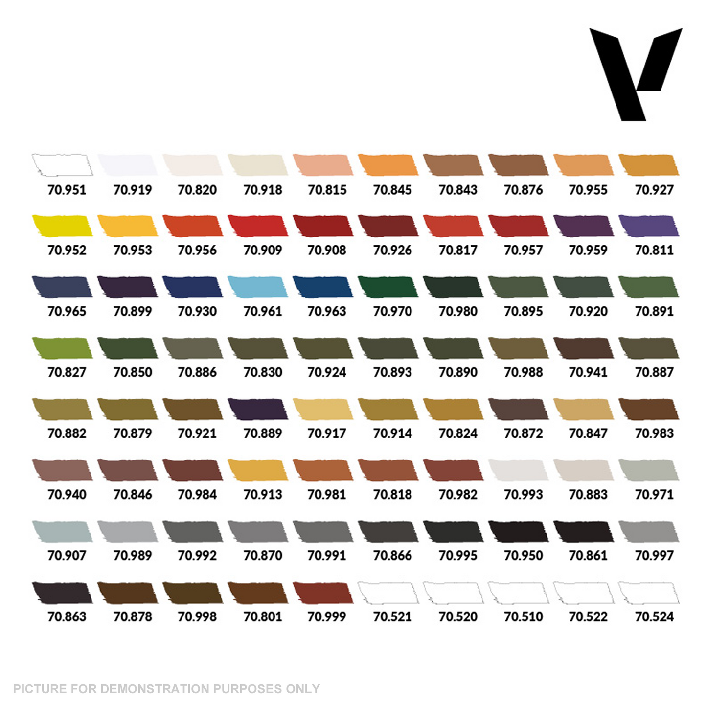 Vallejo - Model Colour - Basic Case Includes 75 Basic Colors + 5 Auxiliaries 80 Colours