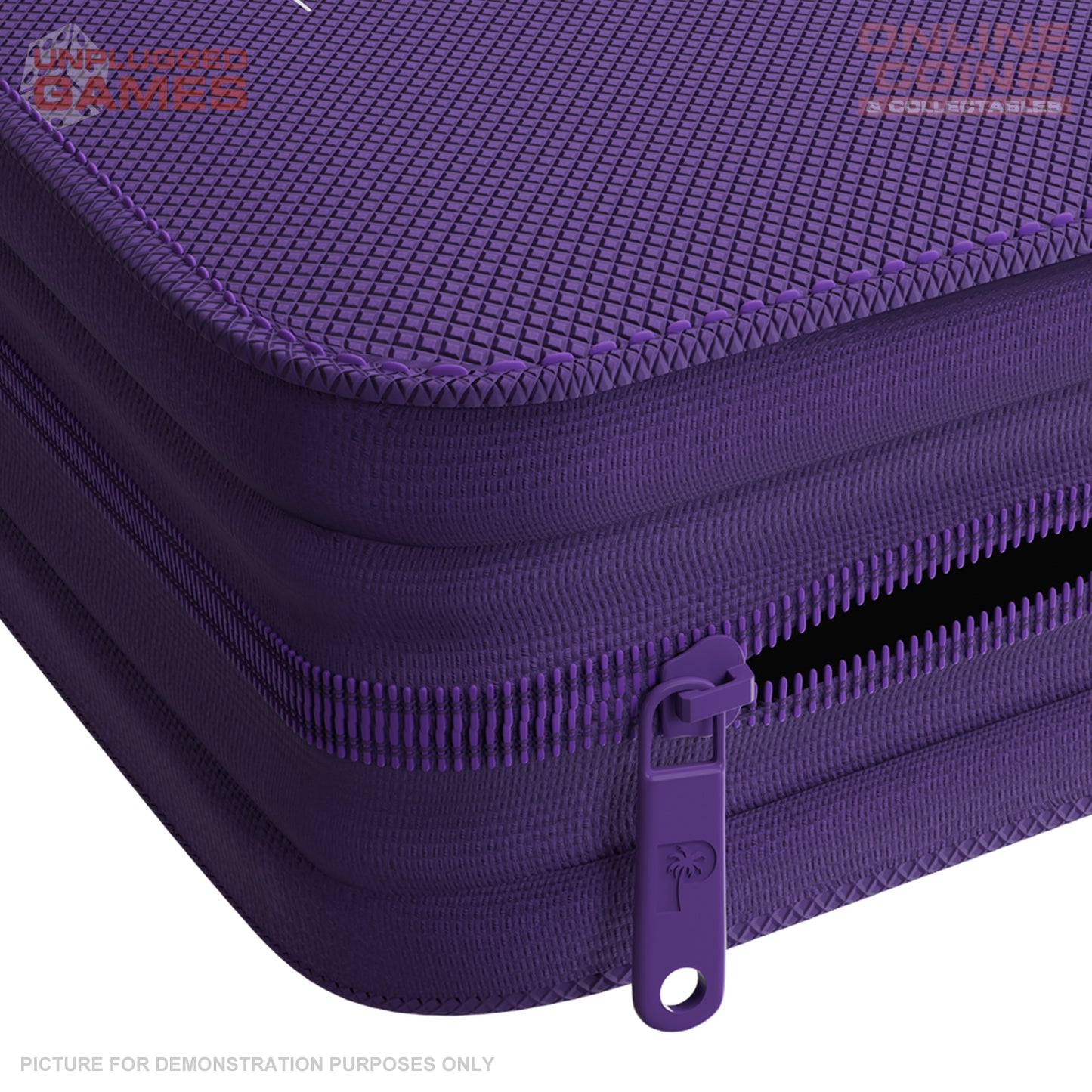 Palms Off Gaming Collector's Series Top Loader Zip Binder - 4 Pocket - PURPLE