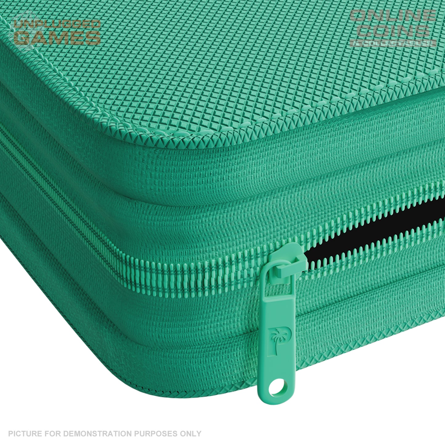 Palms Off Gaming Collector's Series Top Loader Zip Binder - 4 Pocket - TURQUOISE