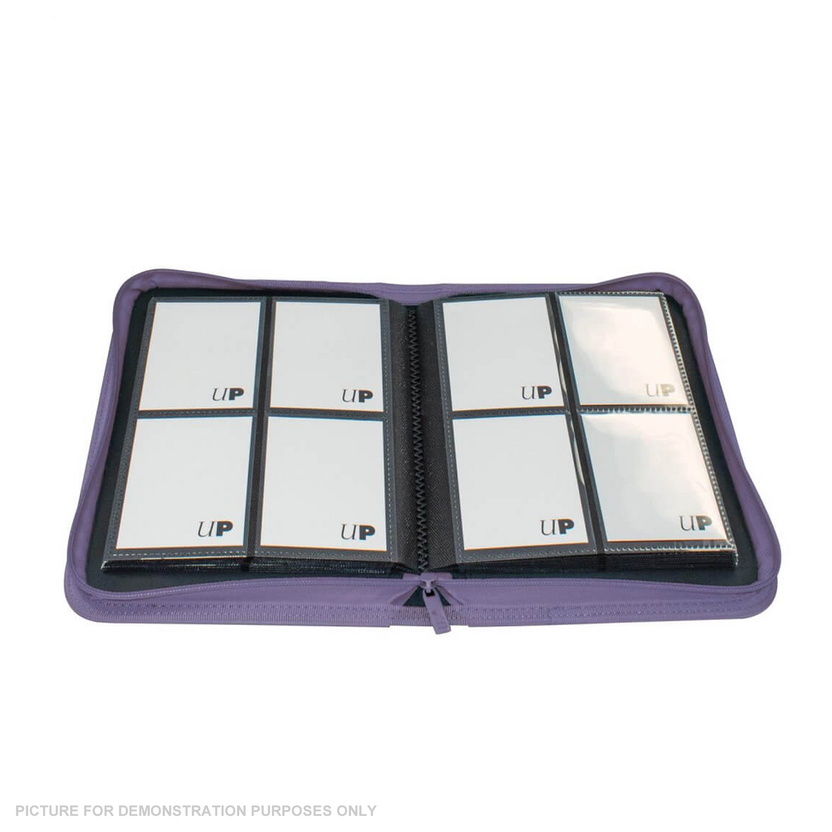 ULTRA PRO Binder - Vivid 4-Pocket Zippered Pro-Binder - PURPLE