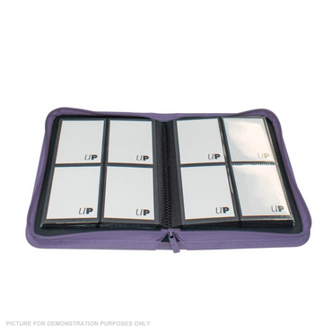 ULTRA PRO Binder - Vivid 4-Pocket Zippered Pro-Binder - PURPLE