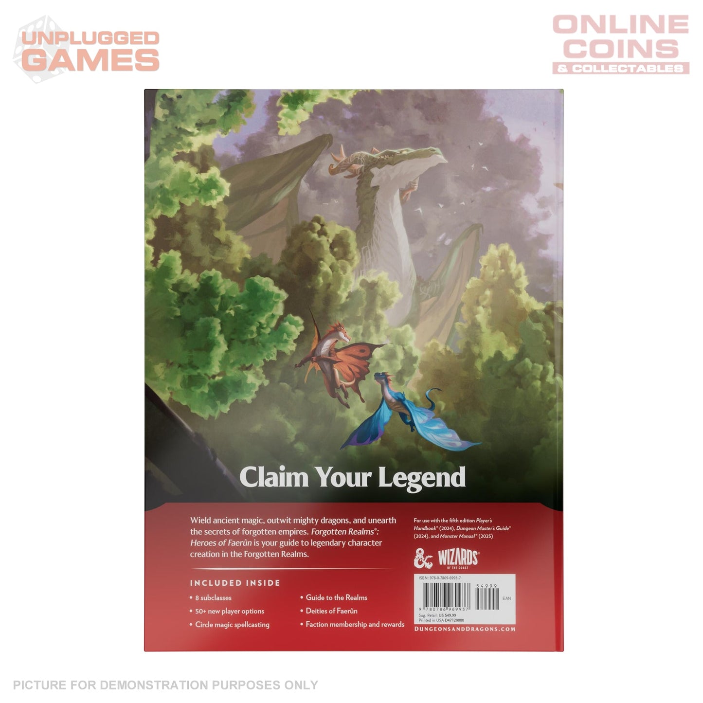 Dungeons & Dragons - Forgotten Realms - Heroes of Faerun Player Expansion - Hardcover Book - PREORDER