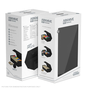 Ultimate Guard: Deck Case – XenoSkin Monocolour Arkhive Flip Case 800+ – Black