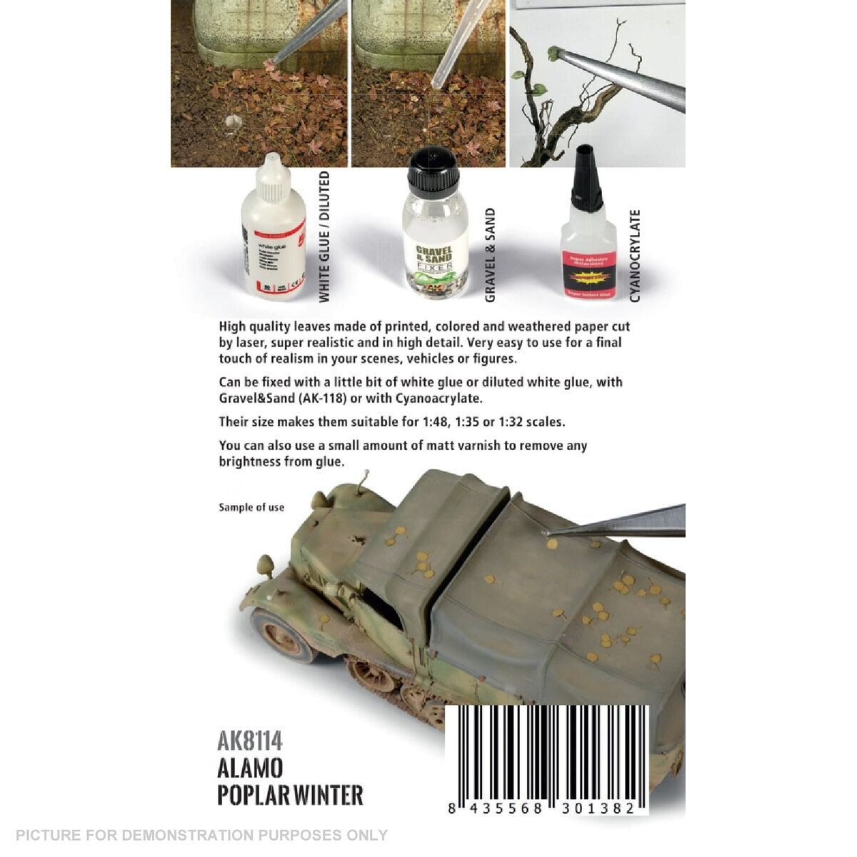 AK Interactive - Vegetation - Alamo Poplar Winter 1/35