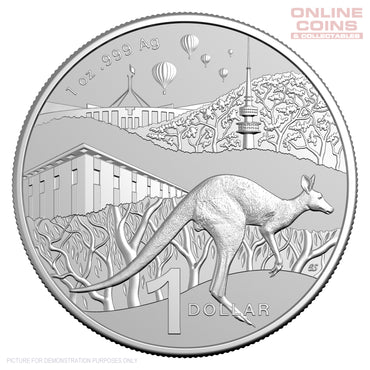 2025 RAM $1 1 oz Fine Silver Frosted Uncirculated Coin - Kangaroo Series