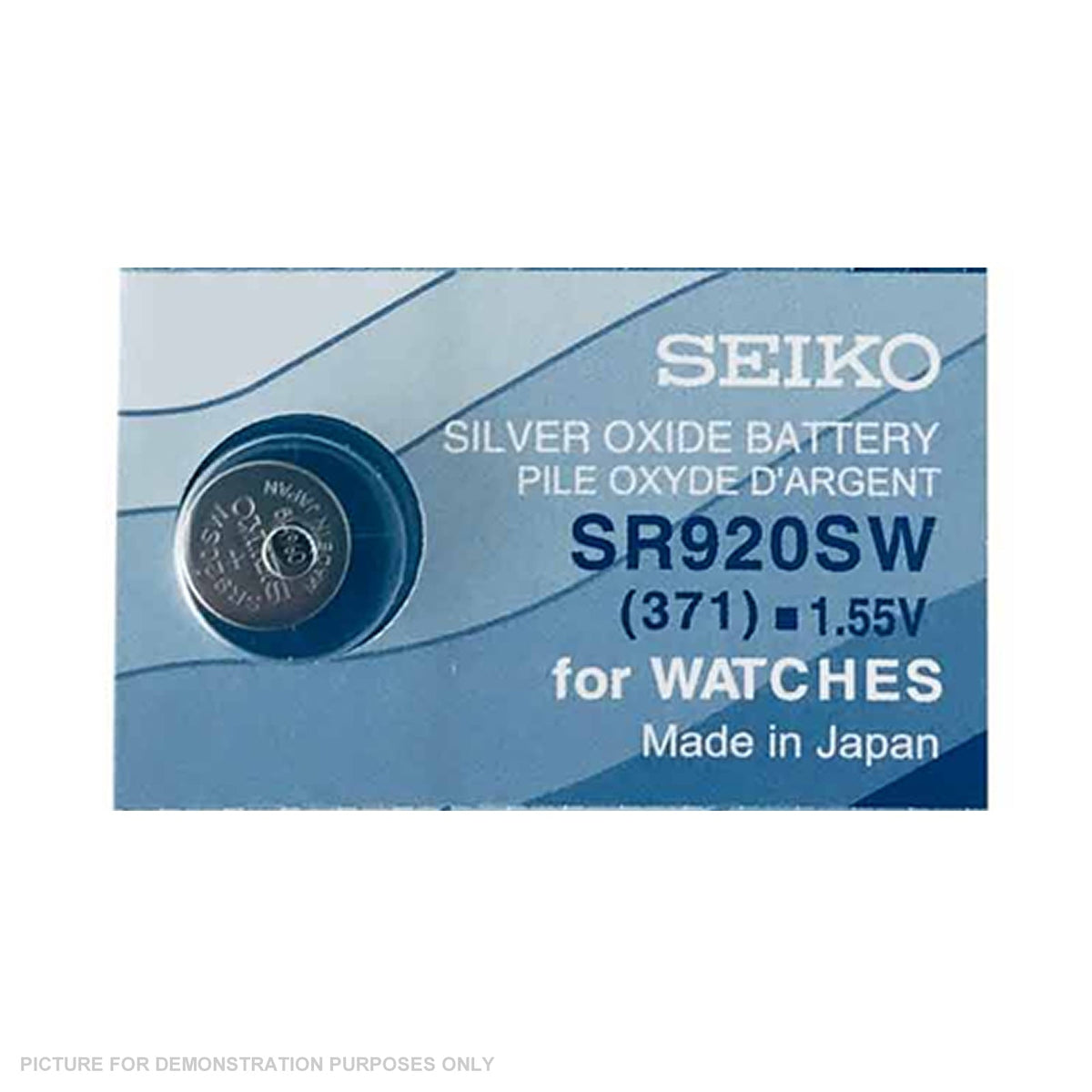 SEIKO SR920SW (371) Silver Oxide Watch Battery 1.55v (1 ONLY)