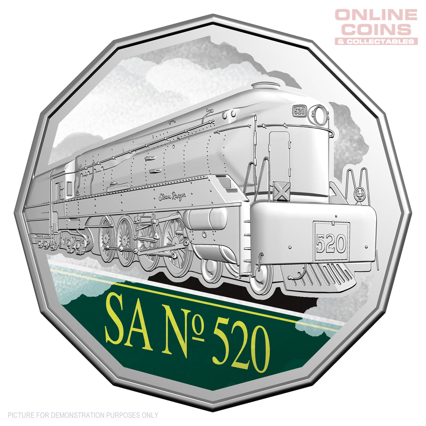 2025 RAM 50c Coloured Uncirculated Seven-Coin Collection - Steam Giants