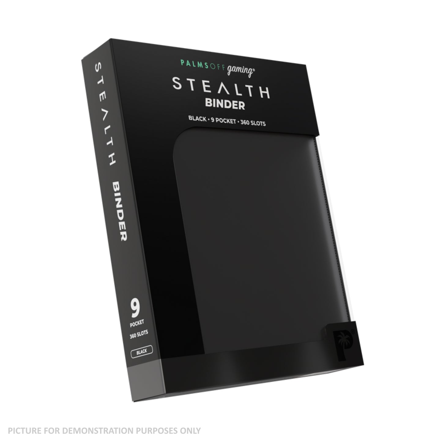 Palms Off Gaming Stealth 9 Pocket Zip Binder - Black