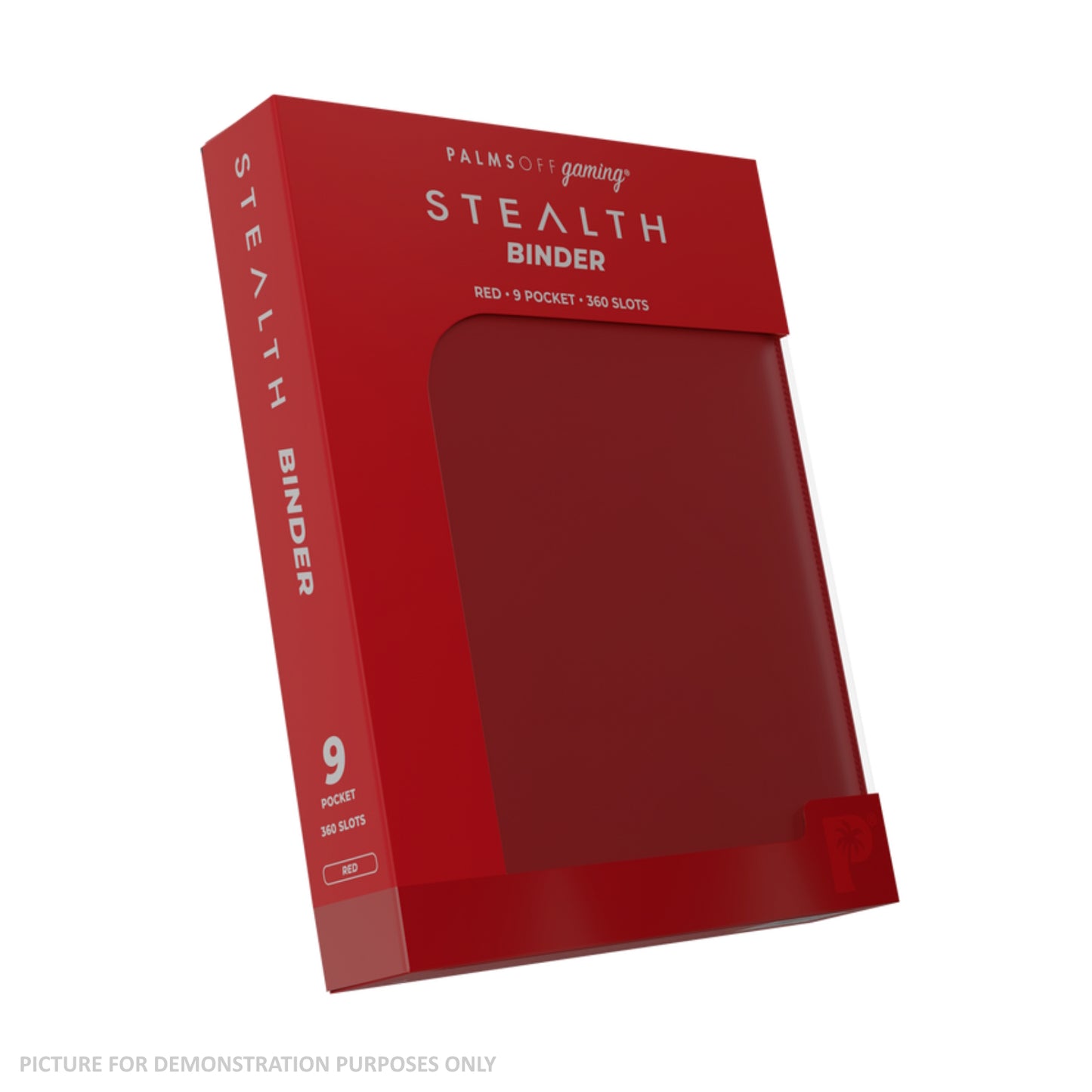 Palms Off Gaming Stealth 9 Pocket Zip Binder - Red