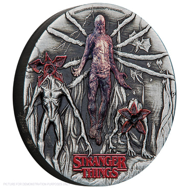 2026 Perth Mint Stranger Things - Villains 2oz Silver Antiqued Coloured Coin