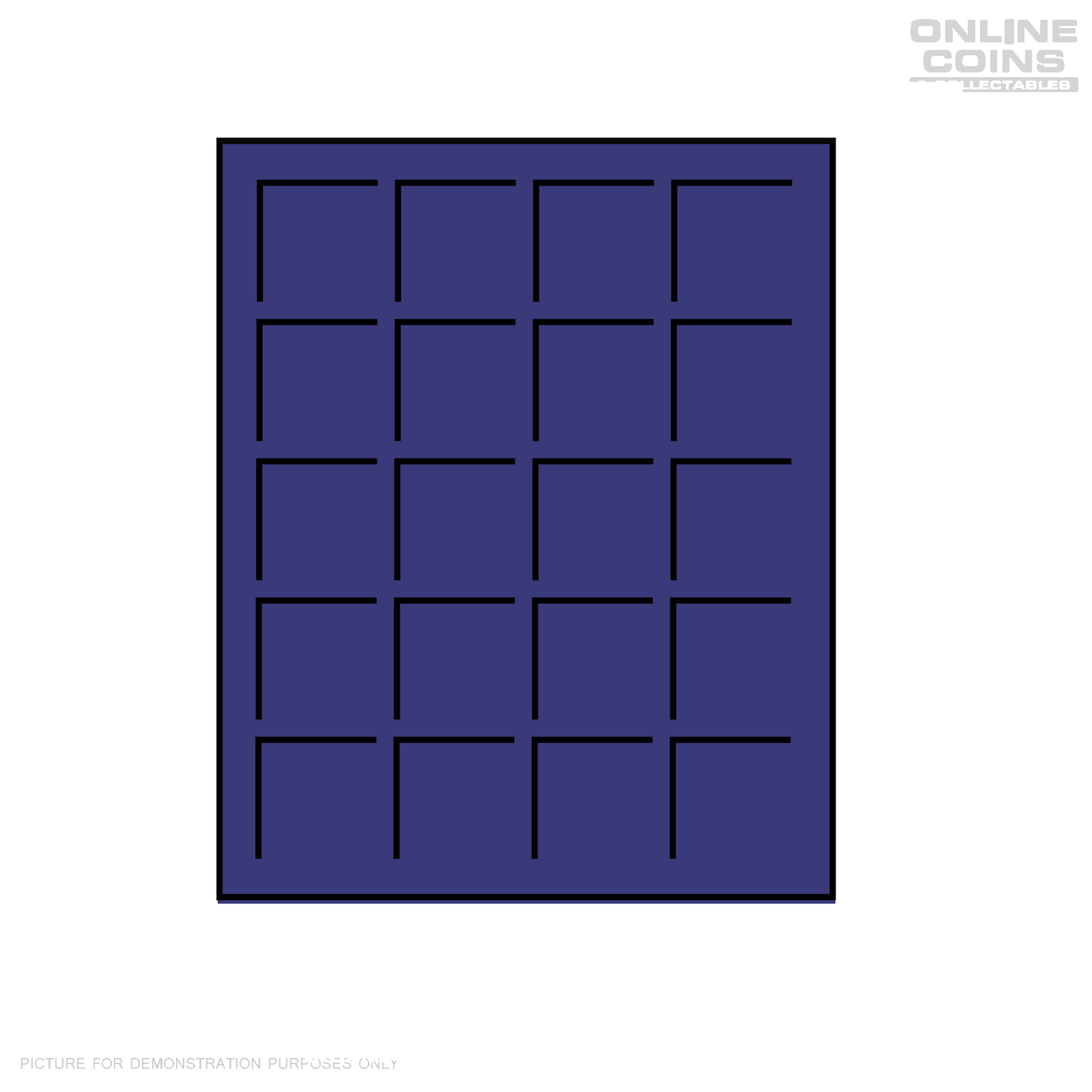 Lighthouse Coin Presentation Trays x 2 TABS20BL Small For 20 Coins up to 41mm (Small Trays)