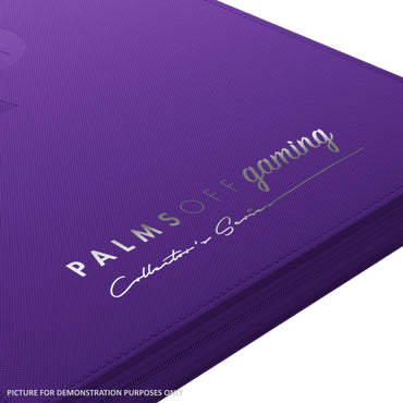 Palms Off Gaming Collector's Series Top Loader Zip Binder - 9 Pocket - PURPLE