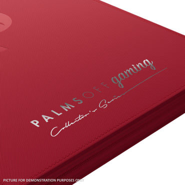 Palms Off Gaming Collector's Series Top Loader Zip Binder - 9 Pocket - Red