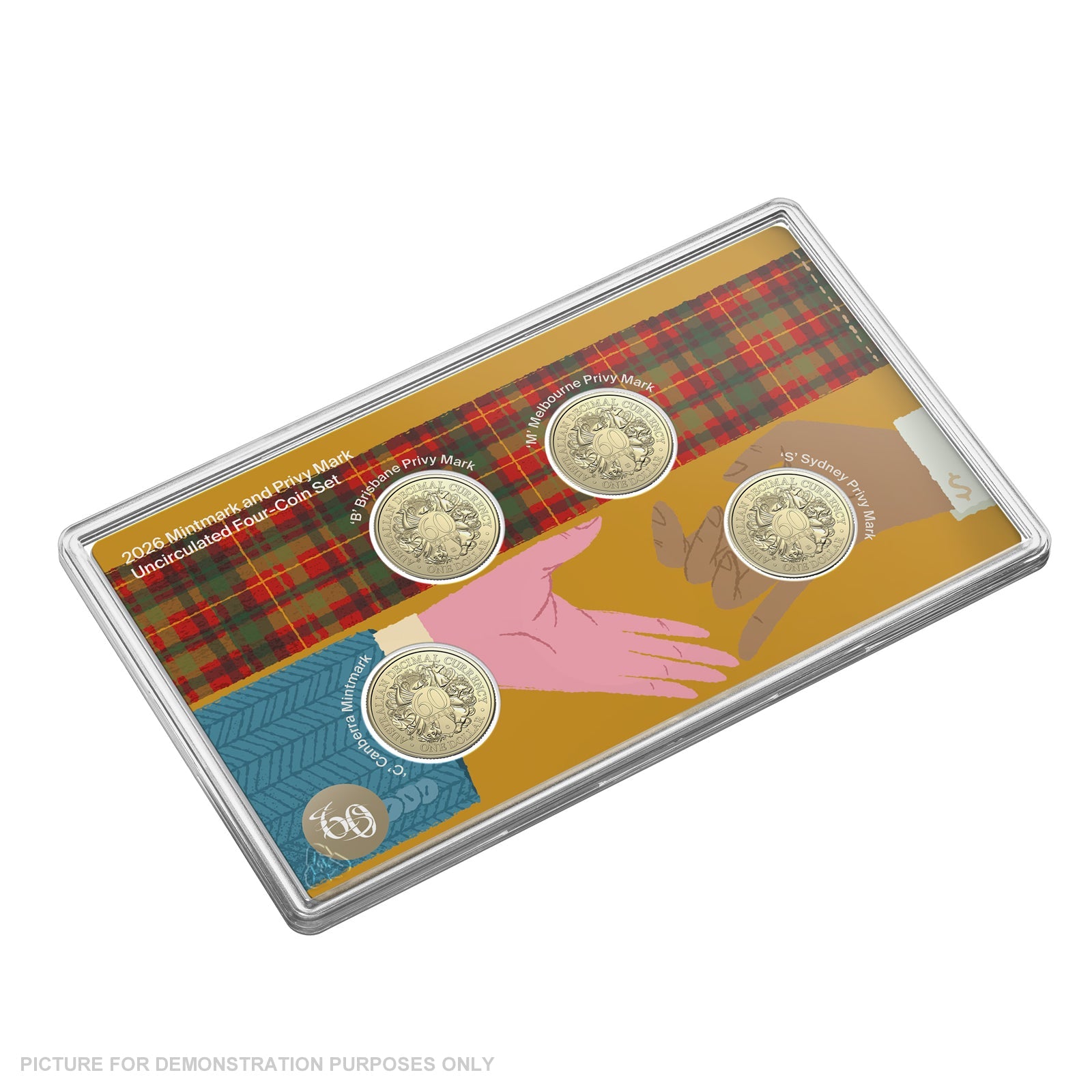 2026 Royal Australian Mint $1 Privy Mark Uncirculated 4-Coin Set - 60th Anniversary of Decimal Currency