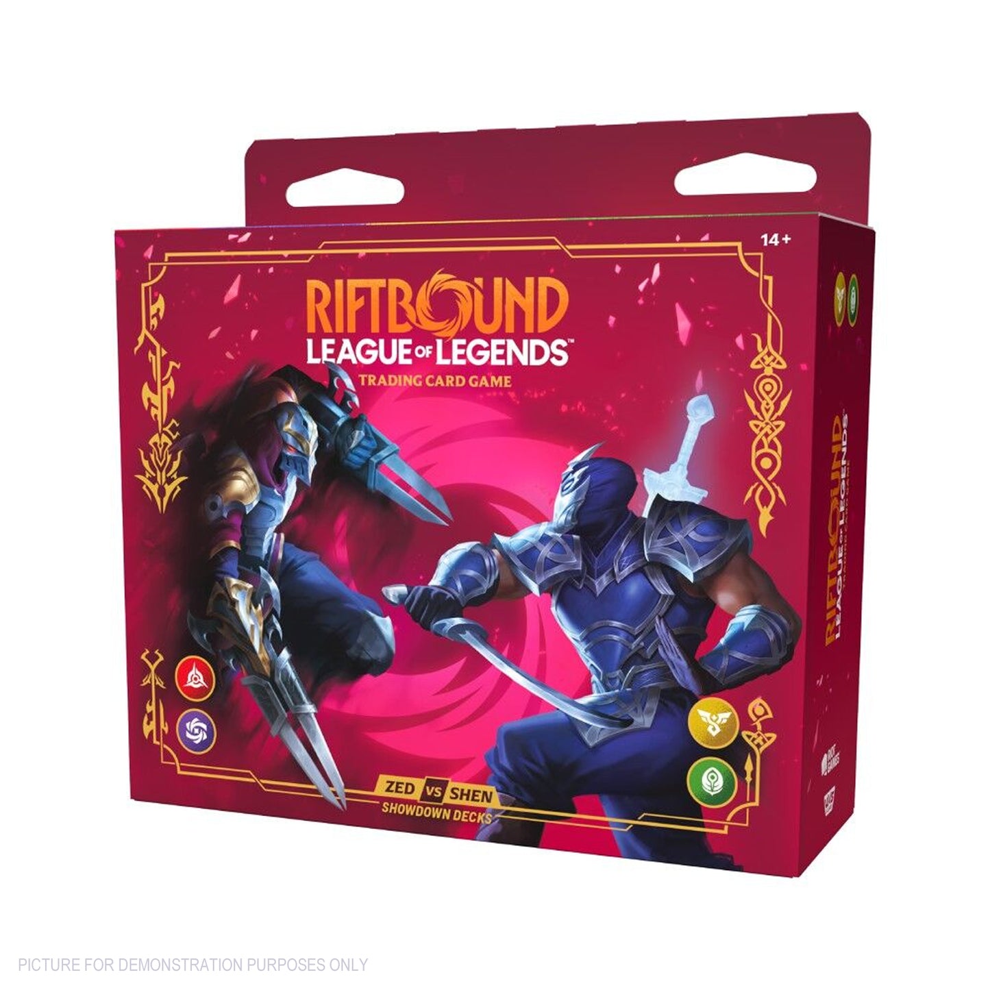 Riftbound League of Legends TCG – Showdown Deck Display – Vendetta Zed vs Shen - PRE ORDER