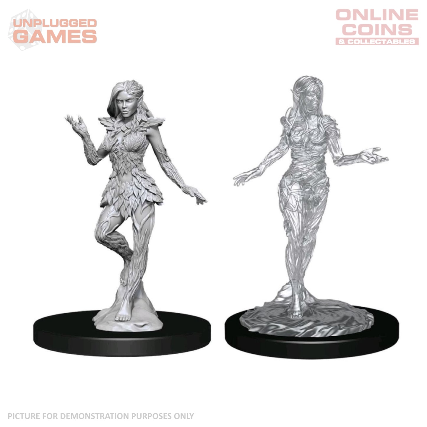 Pathfinder Deep Cuts Unpainted Miniatures - Nymph & Dryad