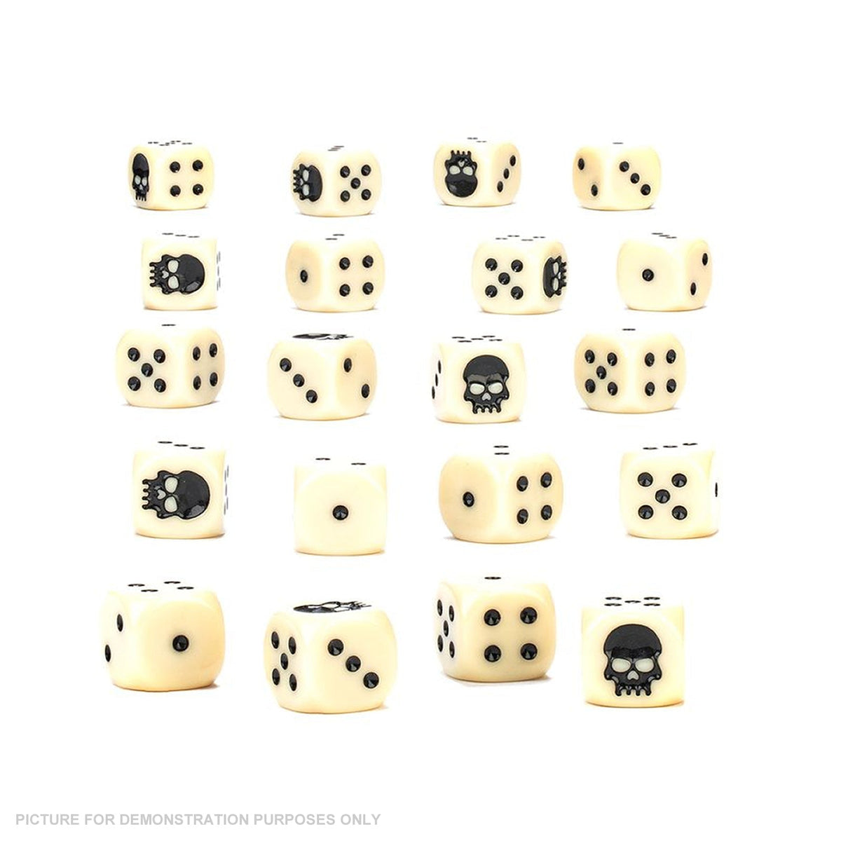Warhammer Dice (2026) Mini Bone Coloured 20-Pack Dice