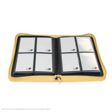 ULTRA PRO Binder - Vivid 4-Pocket Zippered Pro-Binder - YELLOW