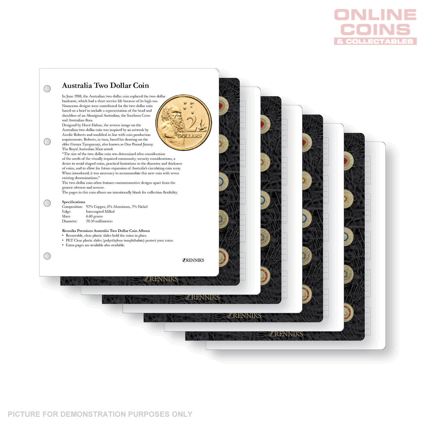 Renniks Premier Australian $2 Coin Album